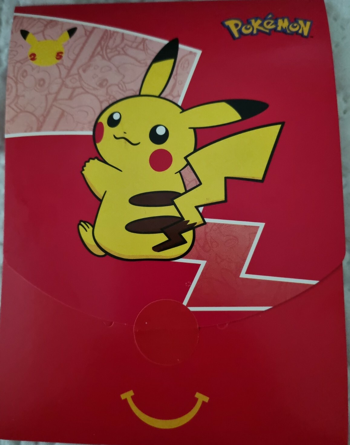 McDonald's UK Happy Meal Pack 25th Anniversary Pikachu Pokemon Collectors Cards
