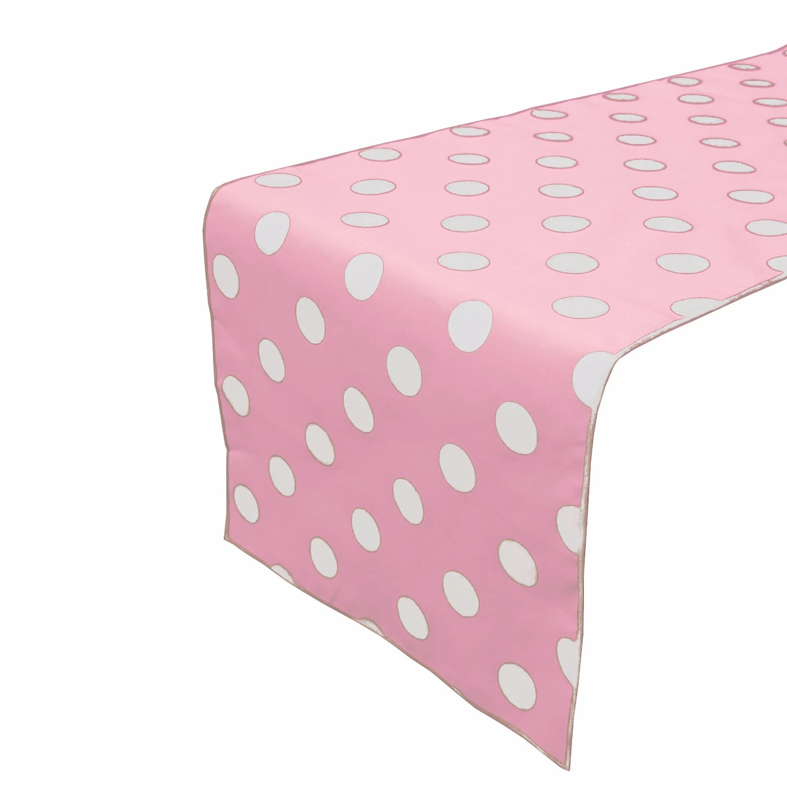 Poly Cotton Polka Dots Table Runner for Kitchen Dining Room Home Decor