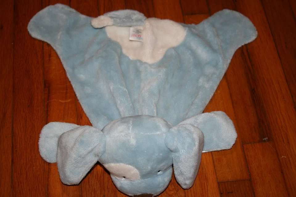 Baby Gund 蓝色小狗毛绒垫安全毯  — 第 2/4 张图片