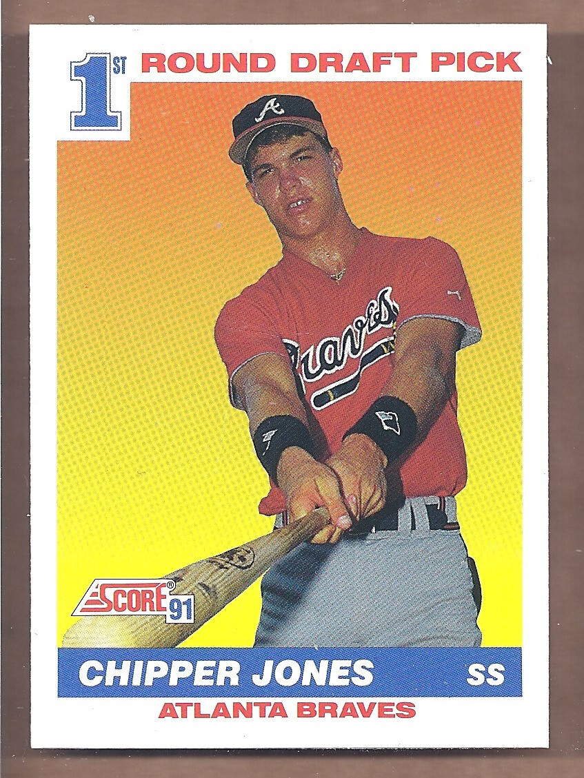 1991 Score ROOKIE #671 CHIPPER JONES ROOKIE RC