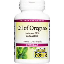 Natural Factors Oil of Oregano Minimum 80% Carvacrol 180mg, 30 Softgels