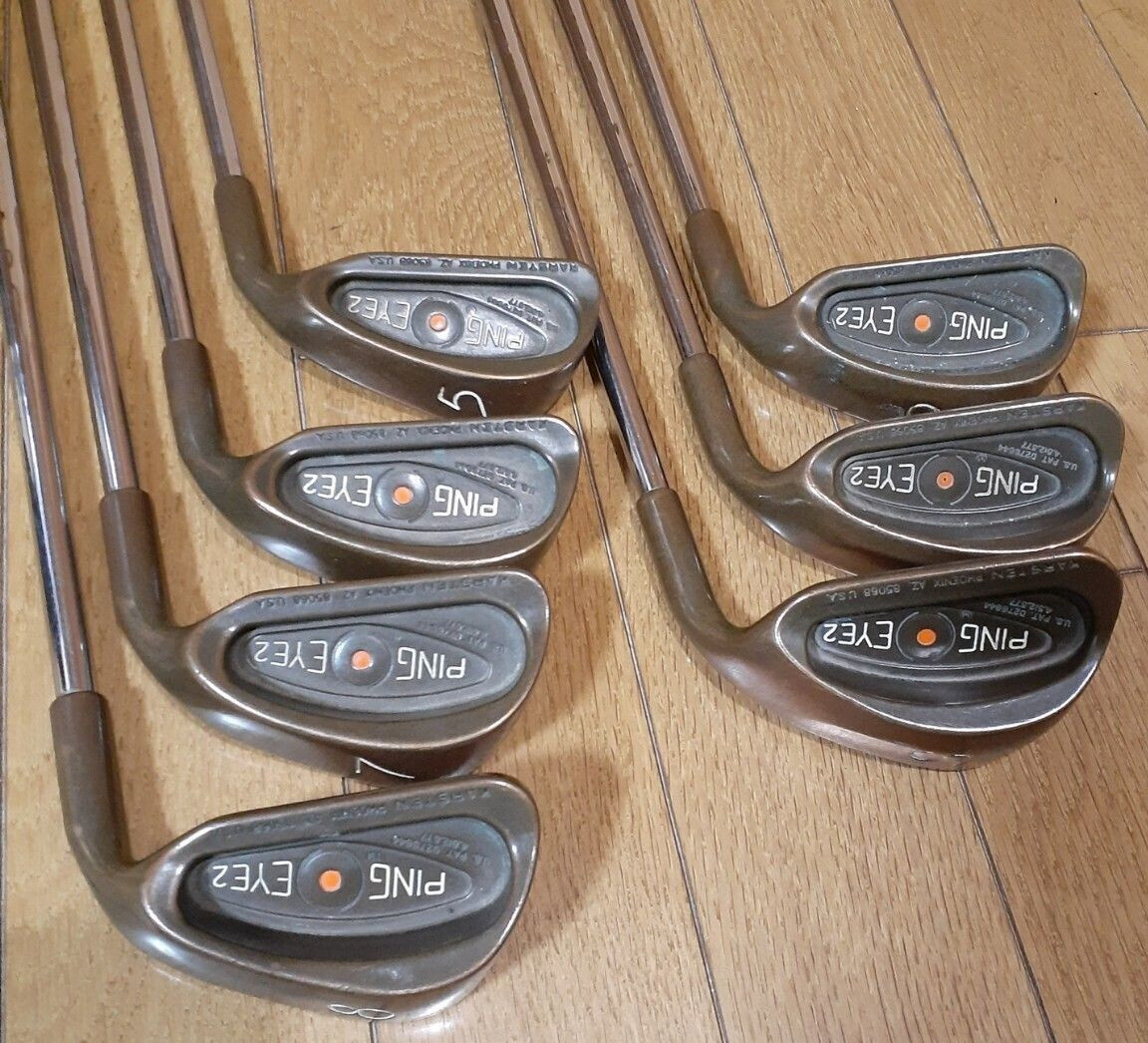 PING EYE2 KARSTEN オレンジ メンズゴルフ アイアン 9本 PING EYE2