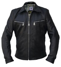 Herren Lederjacke Heinz Bär Fliegerjacke Rinderleder schwarz Noble House NEU