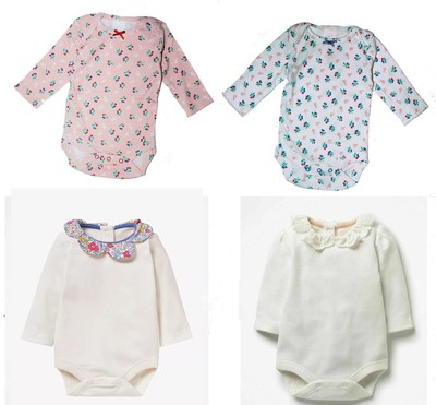 Mini Boden Baby GIRLS FLORAL Bodysuit Romper BABYGROW