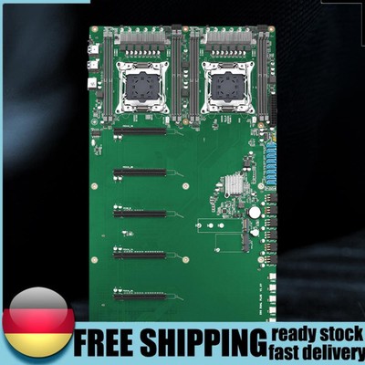 X99 DUAL PLUS Mining Mainboard 8* SATA3.0 LGA 2011-3 V3/V4 CPU Socket NVME M.2