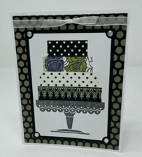 Stampin Up "Wedding Cake" Congratulations Washi Tape Handmade Card