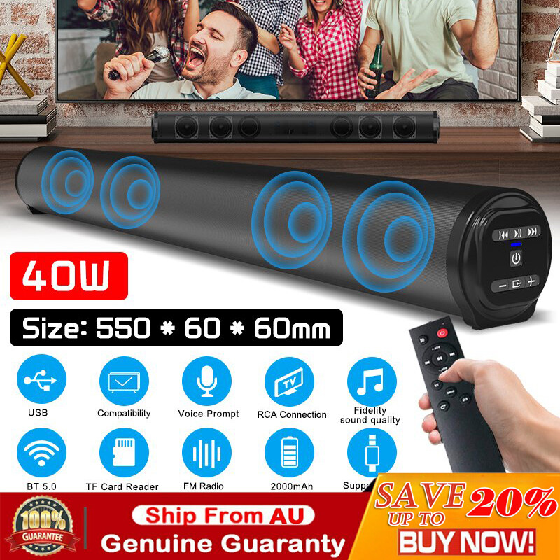 megacra 2.0 channel soundbar