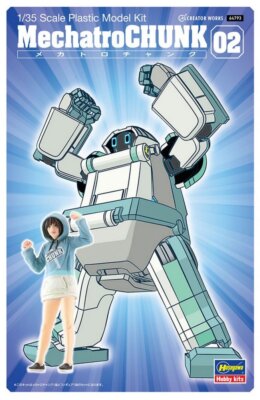 Hasegawa 64793 1/35 Model Kit Mechatro Chunk 02 Grayish Mint