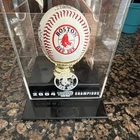 Boston Red Sox 2004 World Series Champions Signed Baseball w/ Display Case