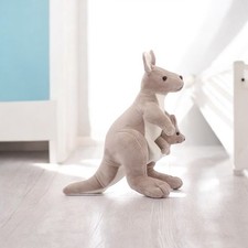 Cute Kangaroo Plush Toy 25 cm" Stuffed Animal Toddler Doll Kids Birthday Gift
