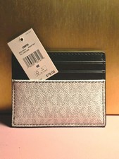 Michael Kors Card Holder NWT Black White