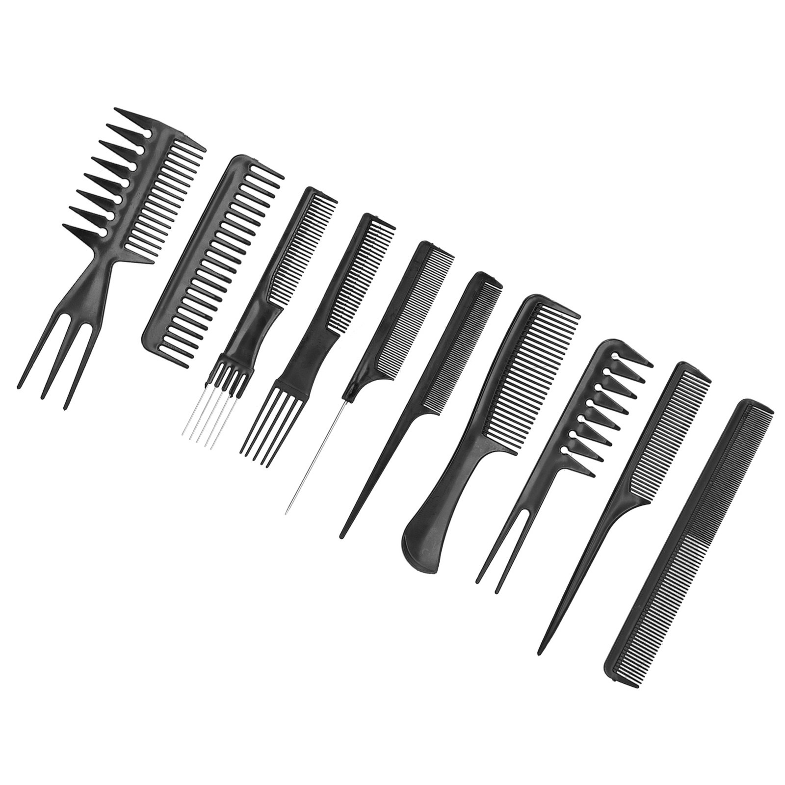 10Pcs Professional Hair Brush Comb Barber Hair Hairdressing Comb Haircare Stylin