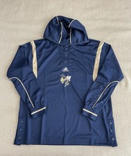 Women's Size Large Georgia Tech Yellow Jackets Mesh Hoodie Snap Button HN7636