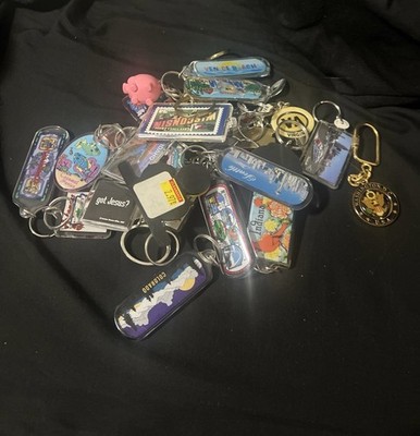 Vintage Lot Of 30+ Keychains Various Styles & Sizes Collectible Key Chains