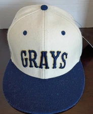 HOMESTEAD GRAYS NEGRO LEAGUE HAT BY EBBETS FIELD FLANNELS NEW SIZE 7 3/8
