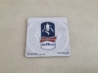 Budweiser Football Beermat FA Cup
