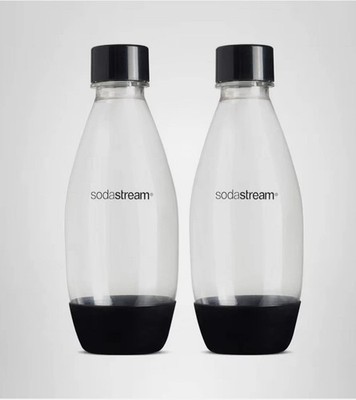 Sodastream Carbonating Bottles Black Twin Pack Half Liter 2 x .5L BPA Free