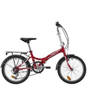 - Atala Green Bay 20" plegable Shimano Tourney 6V, rojo/plata brillante