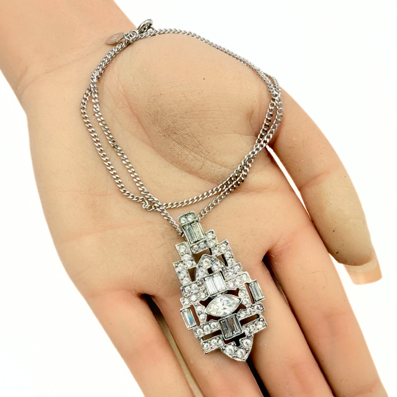 Kenneth Jay Lane Designer Signed Art Deco Style C… - image 8