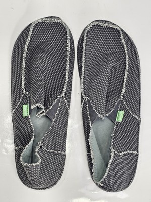 SANUK Mens Rounder Pirate Black Loafers Sidewalk Surfer Size  display picture 1