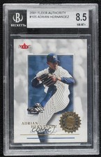 2001 Fleer Authority Rookie 418/2001 Adrian Hernandez #105 BGS 8.5 0m0