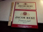 2 Vintage 1980's JACOB BEST BEER BOX SIGNS - PABST BREWING Bar Tavern Saloon Can