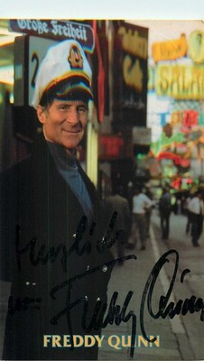 Autograph Freddy Quinn - Musician Singer - Autograph Card Hand Signed
