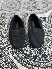 Ositos Girls Faux Suede Black Slide On Shoes Size 9