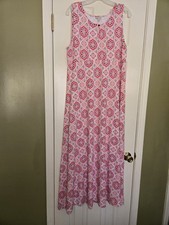 Talbots Women's Sleeveless Maxi Dress Size Large