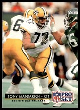1992 Pro Set Tony Mandarich Green Bay Packers #173