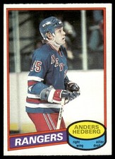 1980-81 OPC O-Pee-Chee EX-MINT OR BETTER Anders Hedberg New York Rangers #73