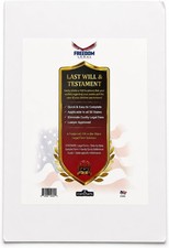 Last Will and Testament Legal Forms Kit, Complete Do-It-Yourself...