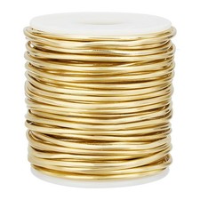 12 Gauge Soft Brass Wire - 65 Feet Per Roll - Solid Bare Spool - Craft Bead W...