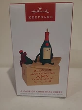 New in Box 2023 Hallmark A Case of Christmas Cheer Keepsake Ornament
