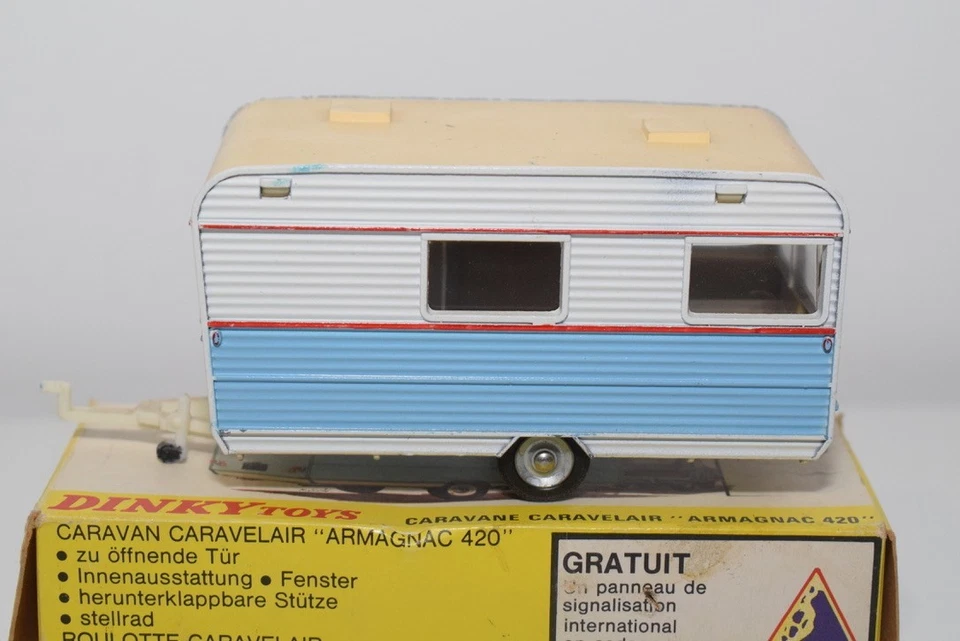 B94 1:43 DINKY TOYS 564 CARAVANE CARAVELAIR ARMAGNAC 420 CARAVAN EXHIBI - Photo 3/4