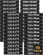 48 Pack  Magazine Marking Bands 300 Blackout, 300BLK Subsonic, 5.56 NATO, 7.62X3
