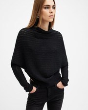 Image of AllSaints Women's Brown High-Neck Jumper UK Size Size 10