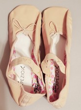 Capezio Daisy 205 Pink Leather Full Sole Ballet Shoes Women's 5.5 W