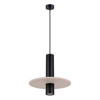 Pendelleuchte Stahl Filz Beige GU10 KüChe Wohnzimmer L:30 Cm HäNgelampe Esstisch