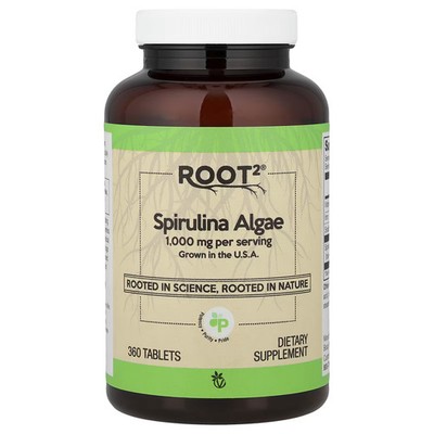 2 X Vitacost, Root2�, Spirulina Algae, 360 Tablets