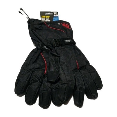 Firm Grip Long Cuff Ski Gloves XXL Black Winter Snow Adult Cold Weather 2XL