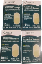 Care Us Advanced Healing Hydrocolloid Bandages 4x 10 pack = 40 Total Waterproof