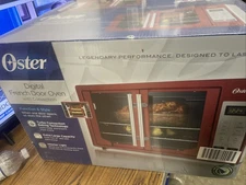 Oster Extra Large Single Pull French Door Turbo Convection Toaster Oven w/ 2 ...