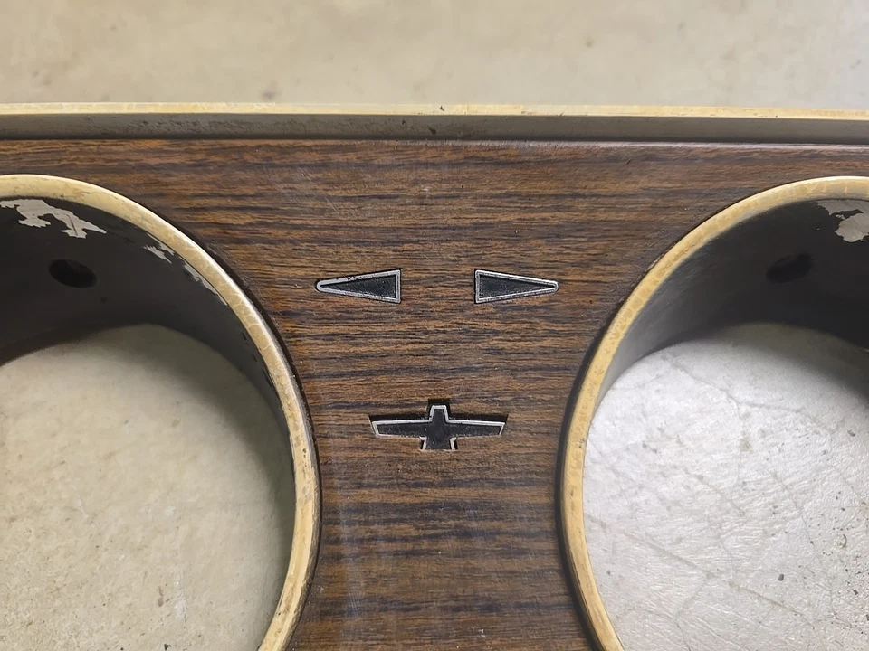 Ford Thunderbird 1968-1971 velocímetro calibre racimo bisel de grano de madera 1969 1970 Foto 3 de 4