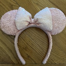 Pink Sparkle Mouse Ears Headbands for Women  Girls - Disney Tags Removed