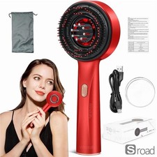 3-in-1 Red Light Therapy Scalp Massager Hair Growth Comb Vibration IPX7