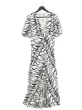 RIXO Wrap Midi Dress UK14 in Multi