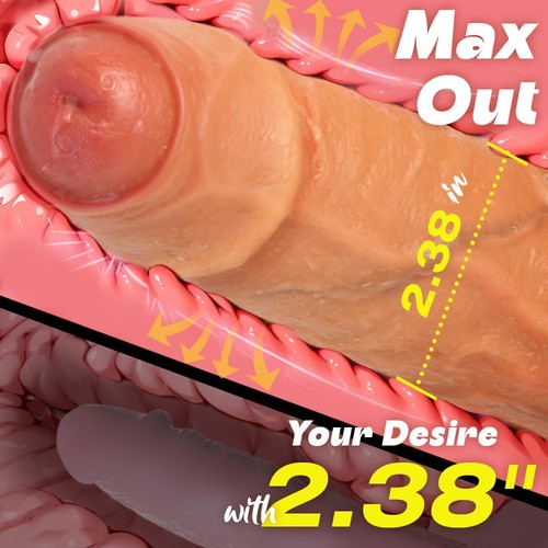 10 Inch Realistic Uncut Big Dildo, Huge Thick Real Feel Dual Density Silicone... - Picture 3 of 7