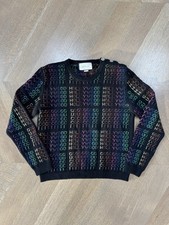 Gucci Rainbow Gucci Hollywood Sweater Womens Multicolor Size L Wool
