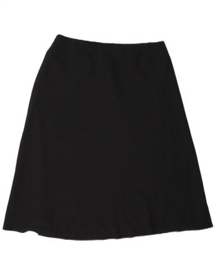 Vintage Damen A-Linien Rock W34 Large schwarz KR06